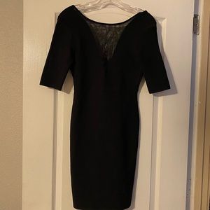 Black cocktail mini dress